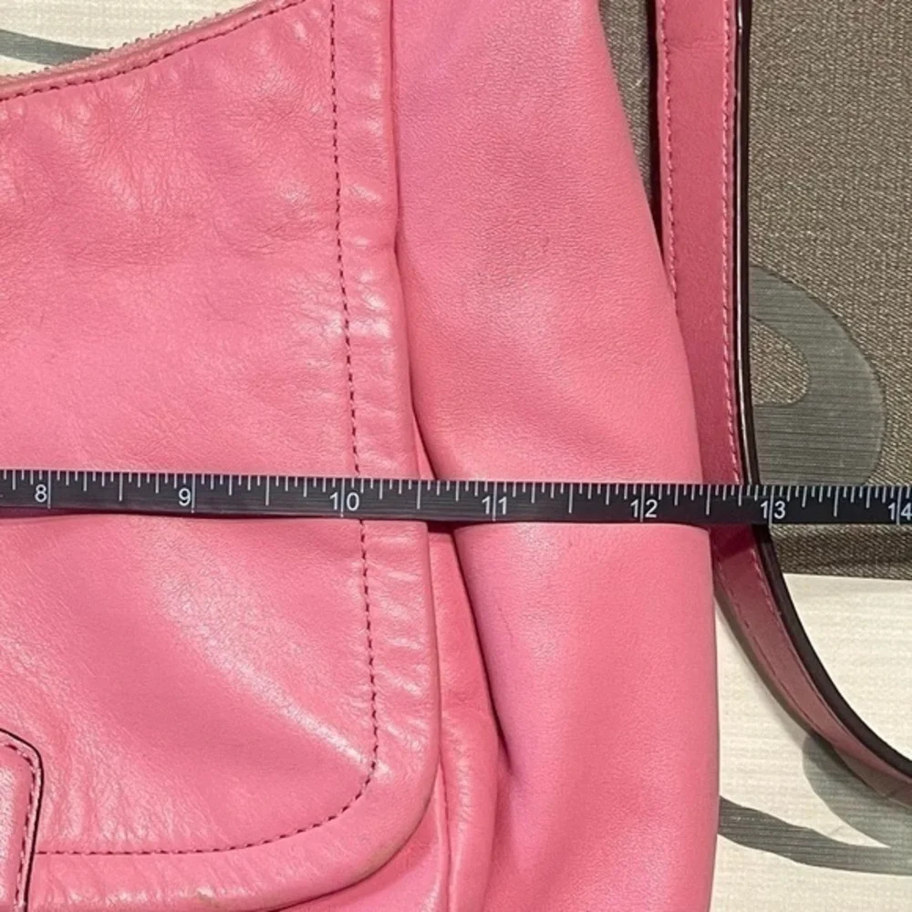 COACH KRISTIN LEATHER Rose/Silver LARGE HOBO F22309 $458 Retail